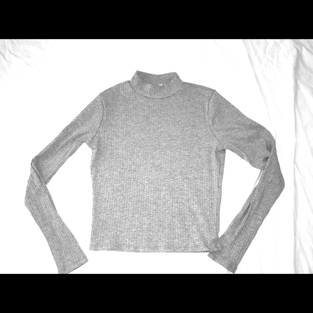 Gray Turtleneck